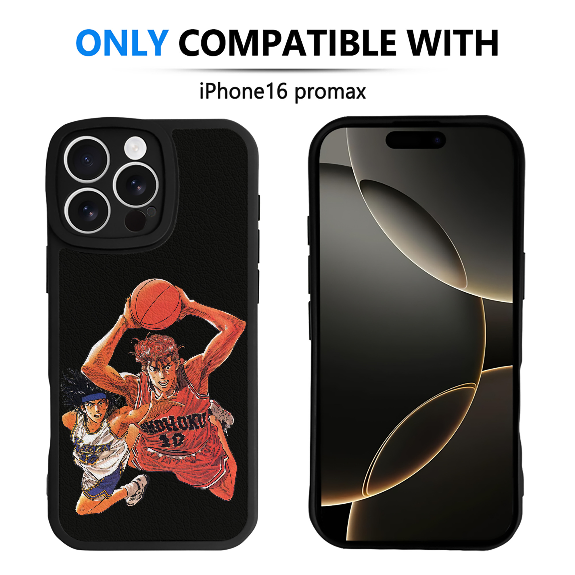 （画像用） SLAM DUNK／スラムダンク 【iPhone 16シリーズ対応】シリコンスマホケース（レザー調） 材質：シリコン